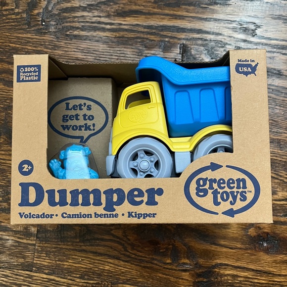 Green Toys Yellow and Blue Dumper Truck - Picture 1 of 4